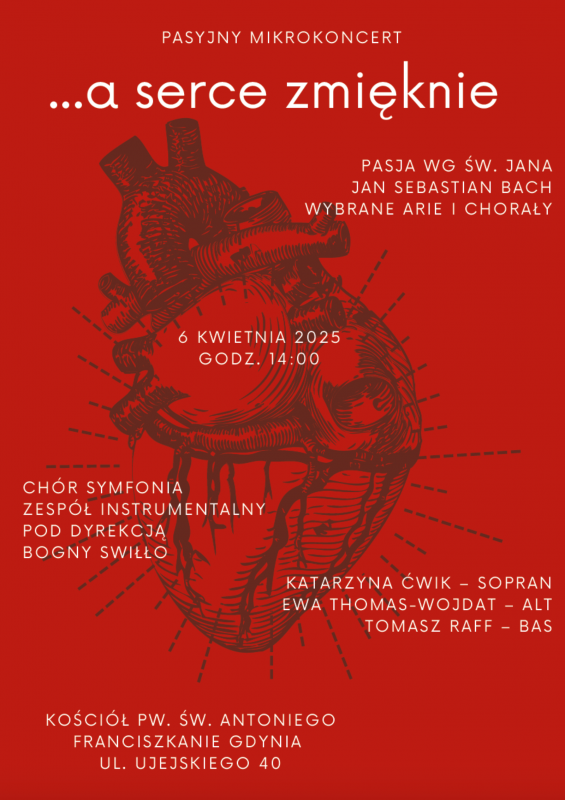 " a serce zmięknie" - pasyjny mikrokoncert grafika